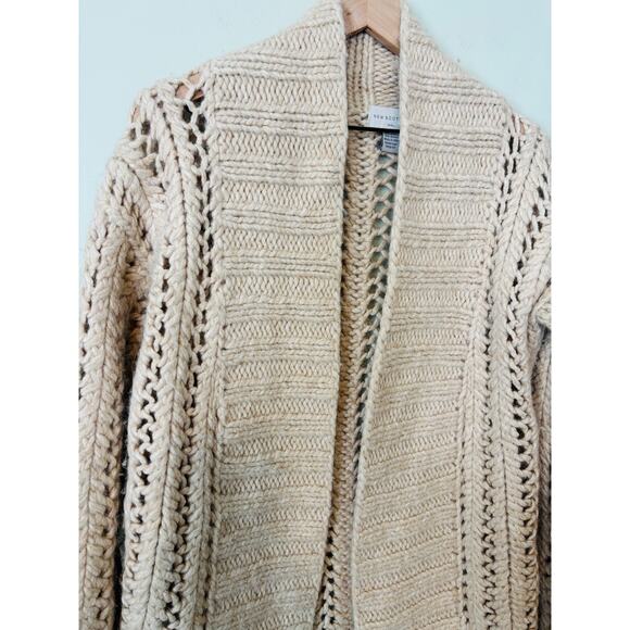 New Scotland Alpaca Wool Chunky Cardigan Sweater Small - Picture 2 of 7